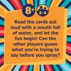 imagePlayMonster Swallow Your Words Card Games  Board Game for Family Game Night Sip It Say It Dont Spray It Multiplayer Game Guess The Phrase Before The Timer Runs Out Ages 8Swallow Your Words