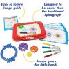 imageSpirograph Electric Machine  Arts and Crafts Kids Toys Art Supplies Craft Supplies Drawing Kit Spiral Art Classic Gear Design Kit Case Pens Design Sheet Included Ages 8Original