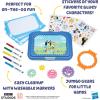 imageSpirograph Electric Machine  Arts and Crafts Kids Toys Art Supplies Craft Supplies Drawing Kit Spiral Art Classic Gear Design Kit Case Pens Design Sheet Included Ages 8Bluey