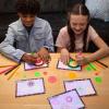 imageSpirograph Neon Drawing Set  Drawing Kit Arts and Crafts Kids Toys Art Supplies Spiral Art Kids Drawing Kit Neon Markers Design Sheet Included ScreenFree Kids Activities Ages 8NEON