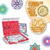 imageSpirograph Super 50th Anniversary Set Arts and Crafts Kids Toys Art Supplies Craft Supplies Drawing Kit Spiral Art Classic Gear Design Kit Case Pens Design Sheet Included Ages 850th Anniversary