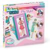 imageFashion Plates Classic  Girls Fashion MixandMatch Drawing Kit Arts and Crafts Coloring Art Supplies Craft Supplies Stencils Crayons Included Create Your Own Fashion Designs Ages 6My Styles