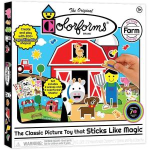 imageColorforms Stickers for Kids  Sticker Book Farm Picture Playset Arts and Crafts Toddler Stickers Repositionable Pieces for Endless Story Fun for Boys and Girls Ages 3