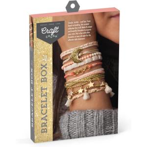 imageCraft Crush Bracelet Maker Set  DIY Jewelry Making Kit for Teens ampamp Adults  Makes 8 Friendship Bracelets  Mini Kit for Ages 1325 inches