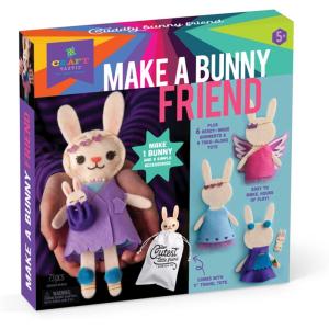 imageCrafttastic  Make a Fox Friend Craft Kit  Learn to Make 1 EasytoSew Stuffie with Clothes ampamp AccessoriesMake a Bunny Friend Craft Kit