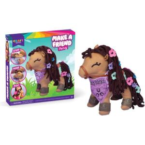 imageCrafttastic  Make a Fox Friend Craft Kit  Learn to Make 1 EasytoSew Stuffie with Clothes ampamp AccessoriesPony