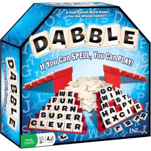 imageDabble Word Game  FastPaced Family Board Game  Enhances Spelling and Vocabulary for All Ages  Spell The First Five Words  AwardWinning and Educational Learning Game  Great Game for All AgesDabble