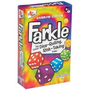 imageFarkle Classic Dice Game  Rainbow Kids Games Dice Games Family Games Travel Games Adult Games Board Games Dice Cup Dice Set Farkle Score Sheets Included Ages 8Farkle Dice
