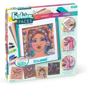 imageFashion Faces Mix ampamp Match Fashion Designer Kit for Girls Kids Arts ampamp Crafts Ages 6 Girls Fashion Hair ampamp Makeup Looks Gifts for 6 Year Old Girl Toys for Girls Little Girl Gifts Fashion PlatesSmall