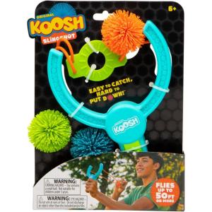 imageKoosh Slingshot  Kids Games Outdoor Games for Adults and Family Beach Toys Fidget Toys for Kids 3 Mini Balls Included Easy Storage Handle Just Load Pull and Launch ScreenFree Ages 6Slingshot