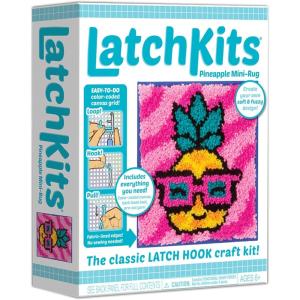 imageLatchKits Latch Hook Kits for Kids  Kids Crafts Arts and Crafts Yarn Art Wall Hanging ampamp MiniRugs Craft Supplies PreCut Yarn Easy Pattern Hook Included Arts ampamp Craft Ages 6 UnicornPineapple