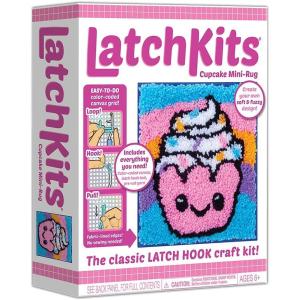 imageLatchKits Latch Hook Kits for Kids  Kids Crafts Arts and Crafts Yarn Art Wall Hanging ampamp MiniRugs Craft Supplies PreCut Yarn Easy Pattern Hook Included Arts ampamp Craft Ages 6 UnicornCupcake