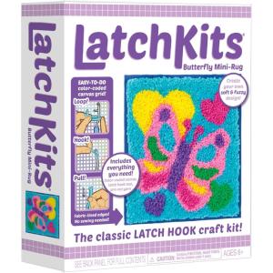 imageLatchKits Latch Hook Kits for Kids  Kids Crafts Arts and Crafts Yarn Art Wall Hanging ampamp MiniRugs Craft Supplies PreCut Yarn Easy Pattern Hook Included Arts ampamp Craft Ages 6 UnicornButterfly
