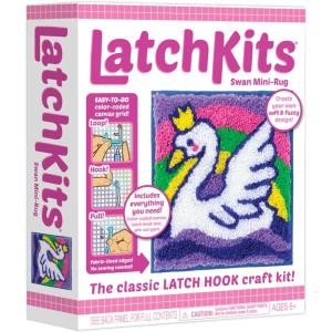 imageLatchKits Latch Hook Kits for Kids  Kids Crafts Arts and Crafts Yarn Art Wall Hanging ampamp MiniRugs Craft Supplies PreCut Yarn Easy Pattern Hook Included Arts ampamp Craft Ages 6 UnicornSwan