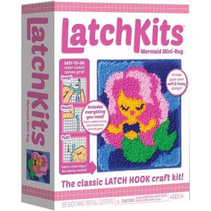 imageLatchKits Latch Hook Kits for Kids  Kids Crafts Arts and Crafts Yarn Art Wall Hanging ampamp MiniRugs Craft Supplies PreCut Yarn Easy Pattern Hook Included Arts ampamp Craft Ages 6 UnicornMermaid
