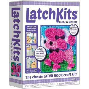 imageLatchkits Strawberry Pillow  Latch Hook Kits for Kids Arts and Crafts Yarn Art Kids Crafts Toys for Girls Birthday Gift for Girls Easy to Follow Pattern Hook Included Craft Kits Ages 63D Poodle