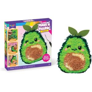 imageLatchkits Strawberry Pillow  Latch Hook Kits for Kids Arts and Crafts Yarn Art Kids Crafts Toys for Girls Birthday Gift for Girls Easy to Follow Pattern Hook Included Craft Kits Ages 6Avocado Pillow