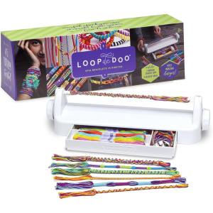 imageLoopdedoo Colorspin Electric Friendship Bracelet Maker Kit  Make Bracelets in Minutes for Birthdays and Friendship Gifts  Make 15 Bracelets Design Markers Included Ages 6Spin