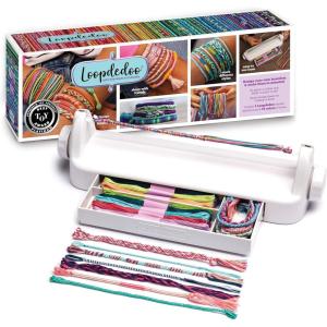 imageLoopdedoo Colorspin Electric Friendship Bracelet Maker Kit  Make Bracelets in Minutes for Birthdays and Friendship Gifts  Make 15 Bracelets Design Markers Included Ages 6Original