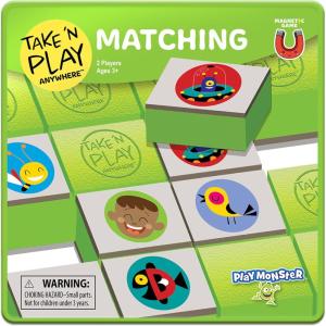 imagePlayMonster Take N Play  Matching Game  Easy to Use Hard to Lose  Fun on the Go Travel Game  For Ages 3