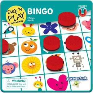 imagePlayMonster Take N Play Anywhere  Checkers  Magnetic Travel Game  Fun on The Go  for Ages 4Bingo