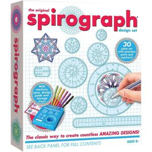 imageSpirograph Design Set Collectors Tin  Arts and Crafts Kids Toys Art Supplies Craft Supplies Drawing Kit Spiral Art Classic Gear Design Kit Pens Design Sheet Included Ages 8 and UpDesign Box