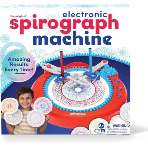 imageSpirograph Electric Machine  Arts and Crafts Kids Toys Art Supplies Craft Supplies Drawing Kit Spiral Art Classic Gear Design Kit Case Pens Design Sheet Included Ages 8Electric Machine