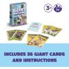 imageGiant Matching Game Jungle  Summer Toys  Game Night  Travel Games  Memory Learning Game  Jumbo Playing Cards  Ages 3Baby Animal