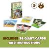imageGiant Matching Game Jungle  Summer Toys  Game Night  Travel Games  Memory Learning Game  Jumbo Playing Cards  Ages 3Farm