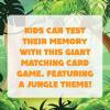 imageGiant Matching Game Jungle  Summer Toys  Game Night  Travel Games  Memory Learning Game  Jumbo Playing Cards  Ages 3Jungle