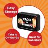 imageTaco vs Burrito Collectors Tin  The Wildly Popular Surprisingly Strategic Card Game Created by a 7 Year Old  5 Ways to Play  Fun Family Games for Kids and Adults Game Night Travel GamesTvB Tin