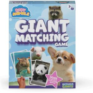 imageGiant Matching Game Jungle  Summer Toys  Game Night  Travel Games  Memory Learning Game  Jumbo Playing Cards  Ages 3Baby Animal