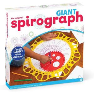 imageSpirograph Giant Arts and Crafts Kids Toys Art Supplies Craft Supplies Drawing Kit Spiral Art Classic Gear Design Kit Markers Ages 8