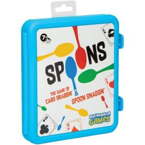 imageSpoons Card Games for Kids  Spoons Game Deck of Cards Fun Family Games for Kids and Adults Playing Cards Game Night Travel Games 35 MultiPlayer Card Game Games for Adults Ages 7Spoons in Case