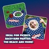 image:imageKoosh Cornhole Set for Kids Outdoor Toys for Kids Koosh Balls Included  Perfect for Beginners Preschool Toys Easy Storage 2 Kornhole Board 6 Koosh Balls Included Holiday Game American ThemedSingle USA Cornhole