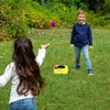 image:imageKoosh Cornhole Set for Kids Outdoor Toys for Kids Koosh Balls Included  Perfect for Beginners Preschool Toys Easy Storage 2 Kornhole Board 6 Koosh Balls Included Holiday Game American ThemedSingle Yellow Cornhole