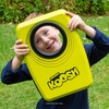 image:imageKoosh Cornhole Set for Kids Outdoor Toys for Kids Koosh Balls Included  Perfect for Beginners Preschool Toys Easy Storage 2 Kornhole Board 6 Koosh Balls Included Holiday Game American ThemedSingle Yellow Cornhole