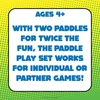 image:imageKoosh Paddle Playset Beach Toys Outdoor Games for Kids Fidget Toys 4  Koosh Ball Included Lightweight Summer Outdoor Toys MultiPlayer bouncing surface Kids Toys America ThemedNeon