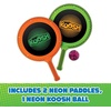image:imageKoosh Paddle Playset Beach Toys Outdoor Games for Kids Fidget Toys 4  Koosh Ball Included Lightweight Summer Outdoor Toys MultiPlayer bouncing surface Kids Toys America ThemedNeon