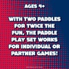 image:imageKoosh Paddle Playset Beach Toys Outdoor Games for Kids Fidget Toys 4  Koosh Ball Included Lightweight Summer Outdoor Toys MultiPlayer bouncing surface Kids Toys America ThemedAmerican