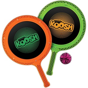 image:imageKoosh Paddle Playset Beach Toys Outdoor Games for Kids Fidget Toys 4  Koosh Ball Included Lightweight Summer Outdoor Toys MultiPlayer bouncing surface Kids Toys America ThemedNeon