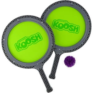 image:imageKoosh Paddle Playset Beach Toys Outdoor Games for Kids Fidget Toys 4  Koosh Ball Included Lightweight Summer Outdoor Toys MultiPlayer bouncing surface Kids Toys America ThemedGreen