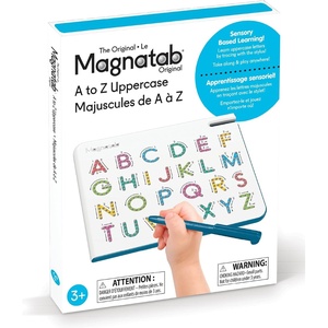 image:imageMagnatab A to Z Uppercase Drawing  Sensory Toys Magnetic Drawing Tool Toddler Writing Practice Sensory Play Fidget Toys Stylus Included TravelFriendly Ages 3A to Z Uppercase