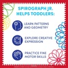 image:imageSpirograph Disney Jr Toddler Arts and Crafts Drawing Art Kit Toddler Activities Drawing Pad Jumbo Gears Washable Markers Unleash Your Child Inner Artist Ages 3Toy Story