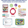 image:imageSpirograph Disney Jr Toddler Arts and Crafts Drawing Art Kit Toddler Activities Drawing Pad Jumbo Gears Washable Markers Unleash Your Child Inner Artist Ages 3Toy Story
