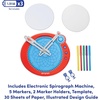 image:imageSpirograph Disney Jr Toddler Arts and Crafts Drawing Art Kit Toddler Activities Drawing Pad Jumbo Gears Washable Markers Unleash Your Child Inner Artist Ages 3Electric Machine