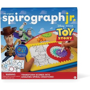 image:imageSpirograph Disney Jr Toddler Arts and Crafts Drawing Art Kit Toddler Activities Drawing Pad Jumbo Gears Washable Markers Unleash Your Child Inner Artist Ages 3Toy Story